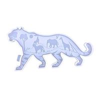 Tiger Epoxy Resin Mold, Animals Silicone Tiger Epoxy Casting for Wall Hangings, Home Decoration Decor for Molding Frames Molding