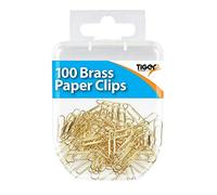 TIGER Essentials Brass Paper Clips 33MM x 100