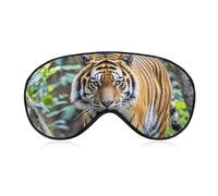 Tiger Eye Mask for Women & Men, Breathable & Adjustable Eye Cover, Ultra Soft Sleep Mask, Lightweight Travel Blindfold for Airplane, Nap, Night Sleeping