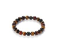 Tiger Eye Protection Bracelet, Colorful Blue Yellow Red Tiger Eye Stone Wealth Bracelets for Men Women, Bring Good Luck Prosperity, Buddha Beaded Crystals Fengshui Handmade Jewelry Rope Stretch