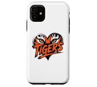 Tiger Eyes Heart Graphic Tee for Wildlife Lovers Case for iPhone 11