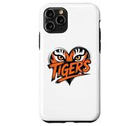 Tiger Eyes Heart Graphic Tee for Wildlife Lovers Case for iPhone 11 Pro