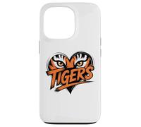 Tiger Eyes Heart Graphic Tee for Wildlife Lovers Case for iPhone 13 Pro