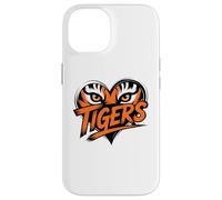 Tiger Eyes Heart Graphic Tee for Wildlife Lovers Case for iPhone 14