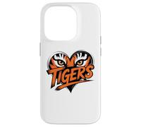 Tiger Eyes Heart Graphic Tee for Wildlife Lovers Case for iPhone 14 Pro
