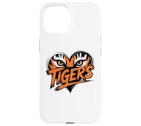Tiger Eyes Heart Graphic Tee for Wildlife Lovers Case for iPhone 15