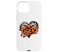 Tiger Eyes Heart Graphic Tee for Wildlife Lovers Case for iPhone 15 Plus