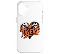 Tiger Eyes Heart Graphic Tee for Wildlife Lovers Case for iPhone 16
