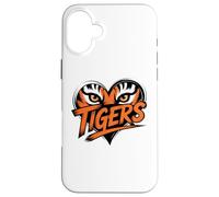 Tiger Eyes Heart Graphic Tee for Wildlife Lovers Case for iPhone 16 Plus