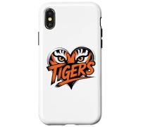 Tiger Eyes Heart Graphic Tee for Wildlife Lovers Case for iPhone X/XS