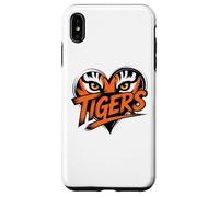 Tiger Eyes Heart Graphic Tee for Wildlife Lovers Case for iPhone XS Max