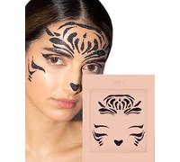 Tiger Face Jewels ✮ Mercy London Cat Costume Accessories Face Gems Jewels All In One Halloween Headpiece Stick On