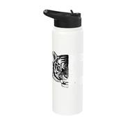 Tiger Face Kindness is My Strength Fierce & Gentle Wildliffe Stainless Steel Insulated Water Bottle