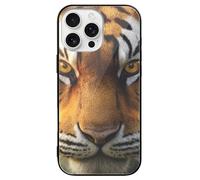 Tiger Face Phone Case Glass Phone Cover Protective Shell Compatible with iPhone 16/Pro/Pro Max/Plus/E