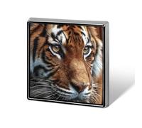 Tiger Face Trendy 1″ Metal Badge Brooch Pin Tie Decor Clothes Hat Bags Accessory
