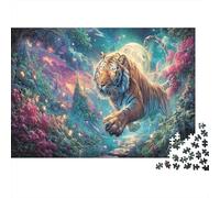 Tiger Fantasy Forest Jigsaw Puzzle for Adults 1000 Piece Jigsaw Puzzle Paper Relaxing Home Gift 70x50cm/1000pcs
