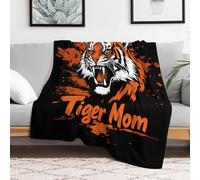 Tiger Fierce Mom Throw Fleece Blanket for Couch Bed Decorative Flannel Blankets Soft Plush