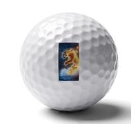 Tiger Fire And Water Standard Golf Balls Recreation Ball Professional Gift for Boyfriend Father Husband Son