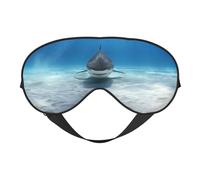 Tiger Fish Double Sided Sleep Mask, Adjustable Blackout, Silk-Like Eye Mask for Sleeping,Travel, Soft, Breathable, Lightweight Comfortable Blindfold