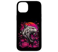 Tiger Floral Japanese Art Illustration Case for iPhone 14 Plus