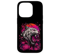 Tiger Floral Japanese Art Illustration Case for iPhone 14 Pro