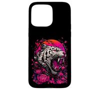 Tiger Floral Japanese Art Illustration Case for iPhone 15 Pro Max