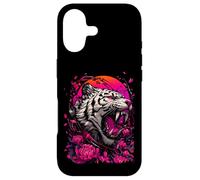 Tiger Floral Japanese Art Illustration Case for iPhone 17