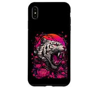 Tiger Floral Japanese Art Illustration Case for iPhone XS Max