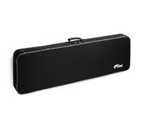 Tiger Full Size Bass Guitar Rigid-Foam Case, 47 Inch Moulded-Foam with Easy-Carry Handle, Twin Storage, Weather-Resistant Oxford 600D Exterior & 20mm Thick Internal Plush Padding - Black