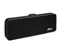 Tiger Full Size Electric Guitar Rigid-Foam Case, 39 Inch Moulded-Foam with Easy-Carry Handle, Twin Storage, Weather-Resistant Oxford 600D Exterior & 22mm Thick Internal Plush Padding - Black