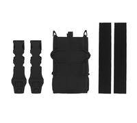 Tiger Full-Size Tactical Quick-Draw Pouch, Nylon 7.3x11.5cm (0.064kg), Fits 7.62/5.56 Mags, Adjustable Height(BK)