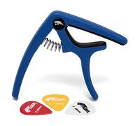 TIGER GACAPO9-BL Quick Release Trigger Capo for Acoustic, Electric, Bass Guitars - Blue