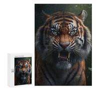 Tiger Generative AI Decorative Jigsaw for Grown-Ups, 300 PCS - New Year Gift - to Assemble, Frame And Display