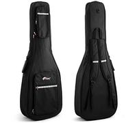 Tiger GGB35-AC Acoustic Guitar Padded Gig Bag | 10mm Padding, Twin Zips, Built-In Neck Strap, Twin Rucksack Straps, Zipped Pockets - Black