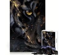 Tiger Golden Gaze Jigsaw Puzzles 1000 Pieces for Teenagers Strong Logic Toy Home Activity Clear Edge Cherished Gift (38x26cm)