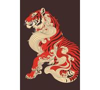 Tiger Graphic Notebook: Mythic Art Cover Journal for Writing, Sketching and Creative Notes