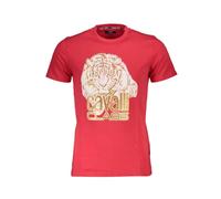 Tiger Graphic Tee, male, Cavalli Class, T-Shirts, Red, XL, Tops XL