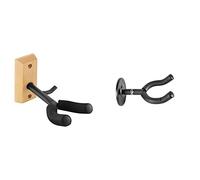 TIGER GST21-BK Violin Wall Mount with Bow Holder & Chord Wall Mount Guitar Bracket