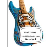 Tiger Guitar Notebook: Cool Music Journal for Guitar Players, Songwriting, Musicians & Creative Writing (College Ruled, 7.5 x 9.25)