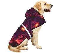 Tiger Head Art Waterproof Dog Raincoat And Rain Jacket For Small Medium Large Dogs With Reflective Stripes And Adjustable Belly Strap