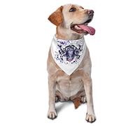 Tiger Head Graffiti Spring Dog Bandanas Boy Bulk Puppy Kerchief Adjustable Soft Triangle Bibs Accessories for Small Medium Large Dogs Cats White