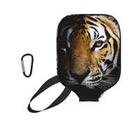 Tiger Head In Dark Printed, Sport Pickleball Paddle Cover, Pickleball Paddle Case Fits Most Standard Paddle Shapes and Sizes