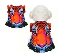 Tiger head M Pet Apparel for Small Dogs-Cute Summer Outfit for Puppy, Soft Breathable Pet Clothes for Cat