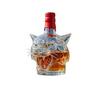 Tiger Head Whiskey Decanter - Whiskey Liquor Glass Decanter Bottle | Tequila Decanterr | Glass Wine Decantter With Airtight Stopper For Spirit Wine Bourbon Brandy Vodka Cognac Tequila