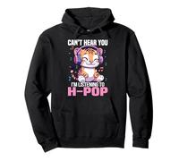 Tiger Hong Kong PopCan't Hear You I'm Listening To H-Pop Pullover Hoodie