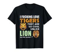 Tiger Humor Sarcastic Weird Funny Oddly Specific Cringe Y2K T-Shirt
