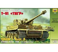 Tiger I Ausf.E Heavy Tank Early Production Plastic Kit 1:35 Model