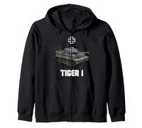 Tiger I German Heavy Tank WW2 Military Tank Zip Hoodie