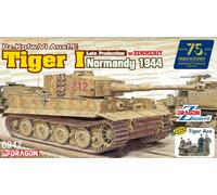 Tiger I Late Production W/Zimmerit (Normandy 1944) Tank 1:35 Plastic Model Kit