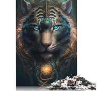 Tiger Imaginative Jigsaw Puzzles Puzzle for Adults Kids. 1000 Pieces Impossible Challenge Toy Educational Game Home Decoration for Adults& Kids Age 14 Years Up 1000pcs (75x50cm)